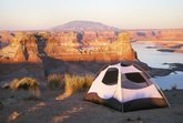 Camping above Lake Powell